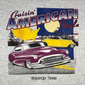 Vintage cruisin American style tee Virginia city